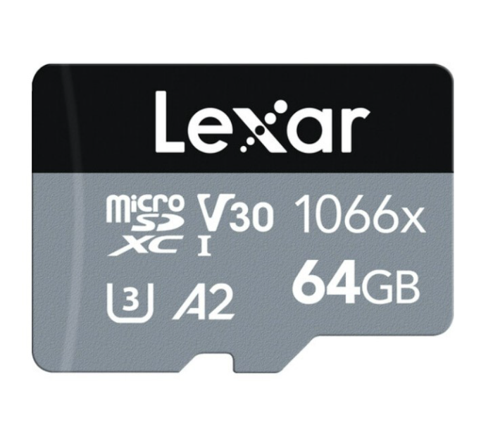 Lexar 1066x High Performance 64GB MicroSD Card with 160Mbps - Zoom Image