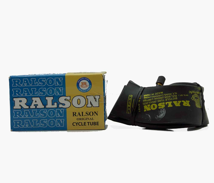 Ralson 14-RU-6205 Auto Valve Bicycle Rubber Tube - Black - Zoom Image