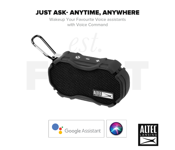 Altec Lansing IMW269N-BLK Baby Boom Rugged Wireless Speaker  - Black - Zoom Image 4