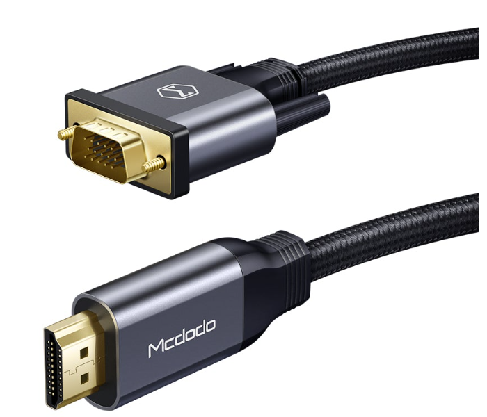 Mcdodo CA-7770 HDMI to 2m VGA Cable - Black - Zoom Image 3