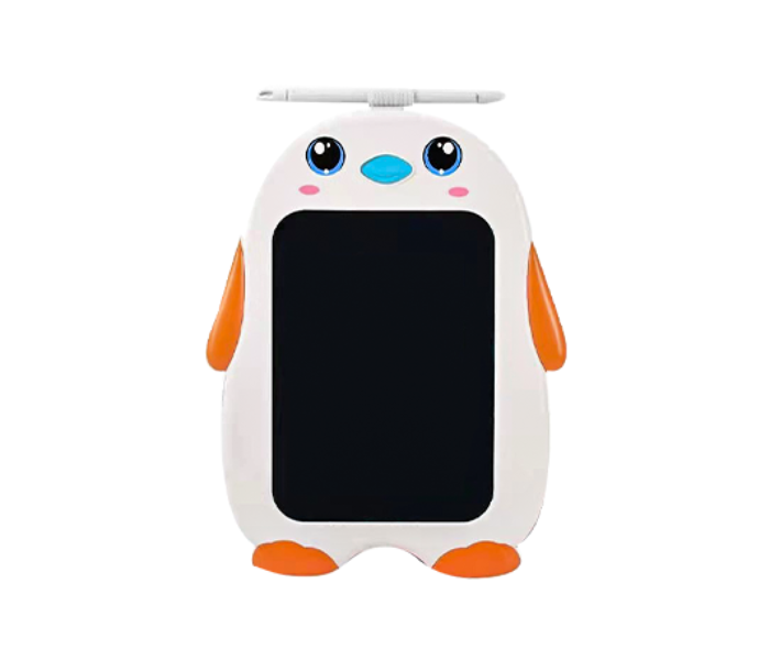 BHT966801 Digital Penguin Shaped LCD E-Writing Drawing Board - White and Orange - Zoom Image 1