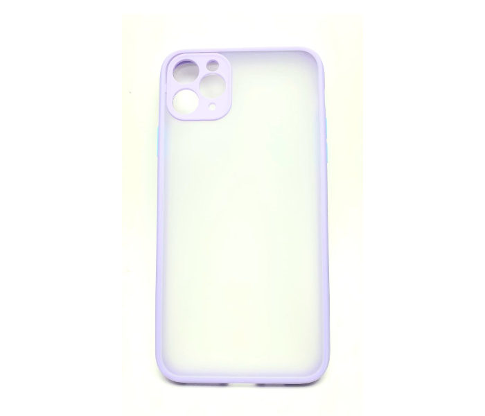 Lab LBTBC004PU Transparent Border Color Fashion Case without Print iPhone 11 Mobile Case - Purple - Zoom Image 3