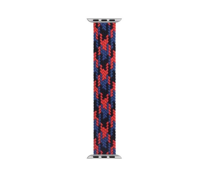 Hyphen HWSABMBRL1520 42 Mm To 44Mm Large Apple Braided Watch Strap  Black and Red - Zoom Image 2