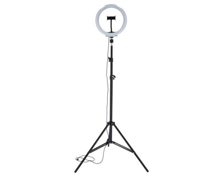 Olsenmark OMESL2793 10 Inch Selfie Ring Light - Black and White - Zoom Image 1