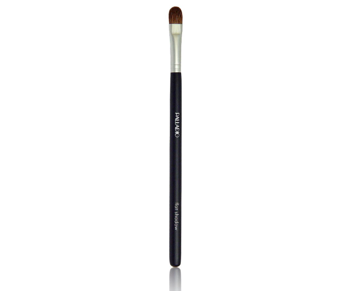 Palladio Flat Eye Shadow Make Up Brush for Women - Black and Silver - Zoom Image