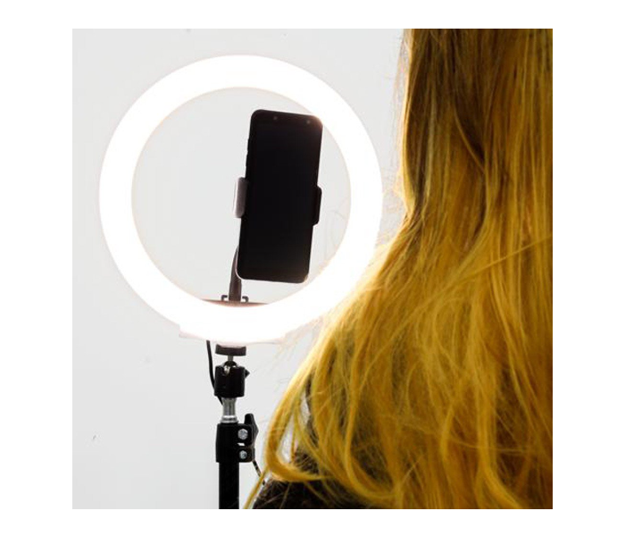 Olsenmark OMESL2793 10 Inch Selfie Ring Light - Black and White - Zoom Image 5