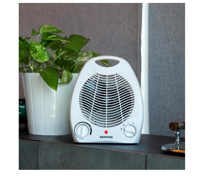 Krypton KNFH6360 Fan Heater With 2 Heating Powers and Power Light Indicator - White - Zoom Image 7