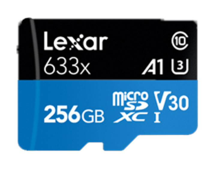 Lexar 633x 256GB Micro SDHC-SDXC MemoryCard with 95Mbps - Zoom Image