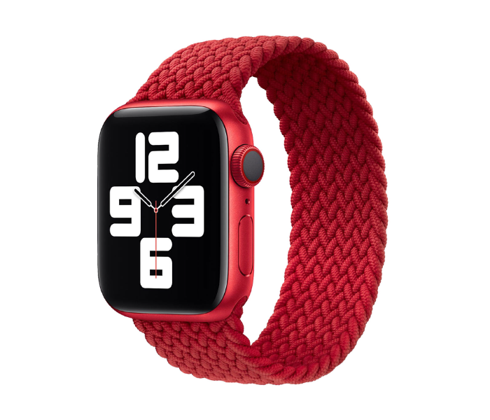 Hyphen HWSABWRDL0394 42 Mm To 44Mm Large Apple Braided Watch Strap  Red - Zoom Image 1