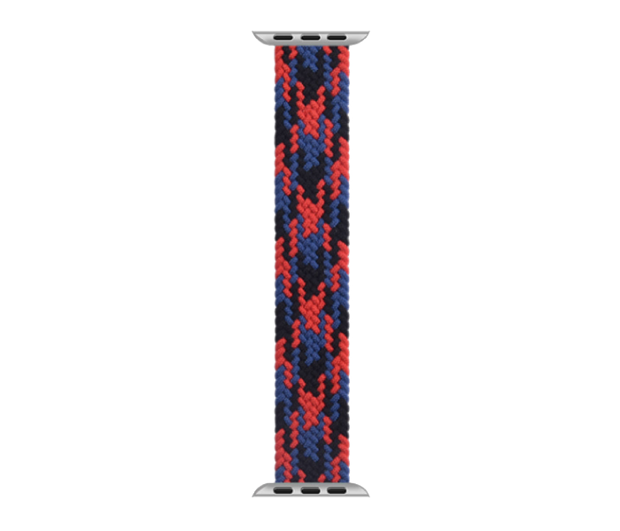 Hyphen HWSABMBRM1384 44 Mm Medium Apple Braided Watch Strap  Black and Red - Delete  - Zoom Image 2