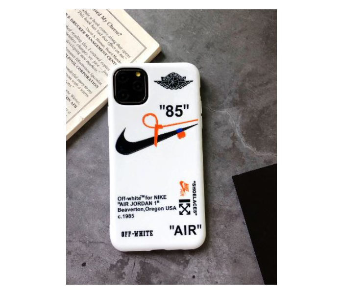 Lab LB85N014WH Stylish Silicon 85 Nike iPhone 11 Mobile Case - White - Zoom Image 1