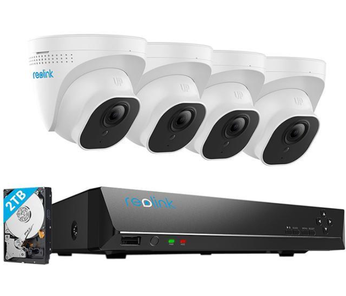 Reolink RL-3C820A-3C810A-N410 8MP Super HD PoE 6 Camera and 4K 2TB NVR and HDMI Wire Charger and Mouse - Zoom Image 5