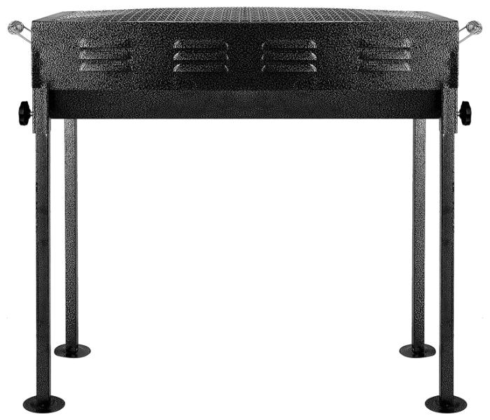 Royalford RF10363 Foldable Barbeque Stand With Grill For Outdoor Camping - Black - Zoom Image 2