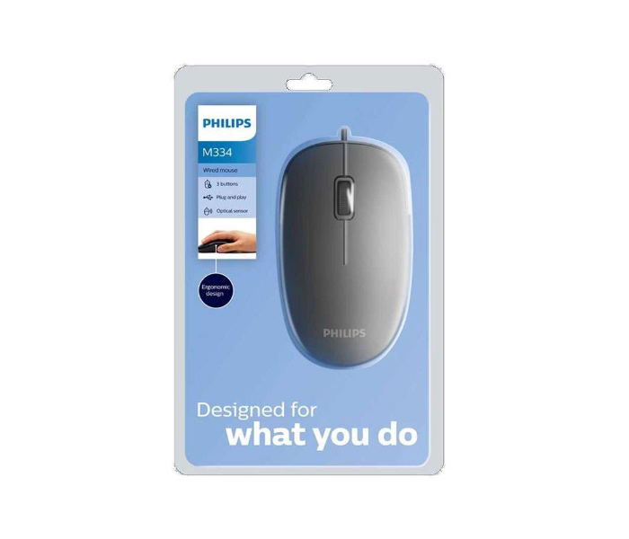 Philips M334 Wired Mouse Black - Zoom Image 2