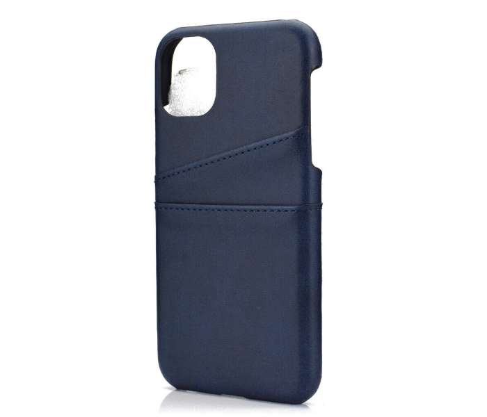 Lab LBL2P022NB Stylish Leather 2 Pocket iPhone 11 Pro Max Mobile Case - Navy Blue - Zoom Image 1