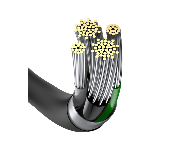 Baseus CALYS-C01 2 Metre 2.4A USB to 8 Pin Interface Fast Charging Data Cable - Black - Zoom Image 4