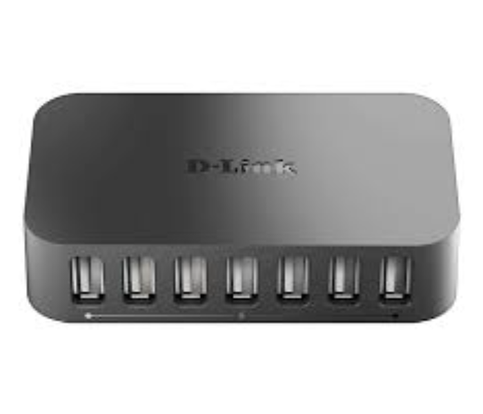 D-link DUB-H7 7-Port USB 2.0 Hub Powered by USB-Bus - Black - Zoom Image 1