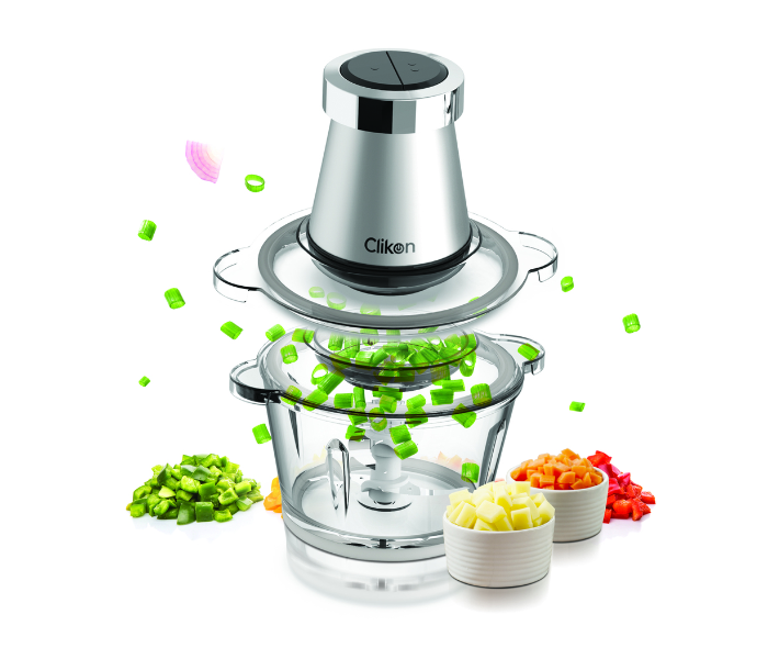 Clikon CK2643 350 Watts Electric Food Chopper - Silver - Zoom Image 3