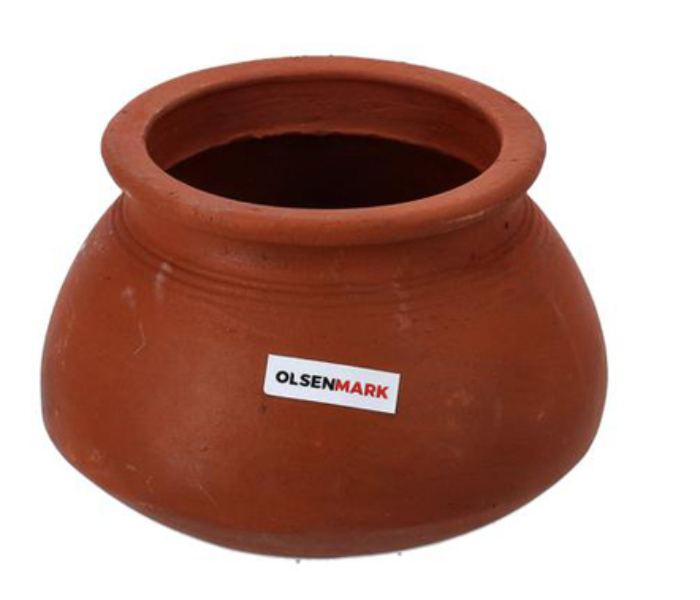 Olsenmark OMCP6012 17cm Traditional Cookware Round Rice Cooking Pot - Brown - Zoom Image 1