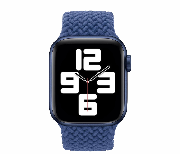 Hyphen HWSABWBLL0462 43 Mm Large Apple Braided Watch Strap  Blue - Delete  - Zoom Image 3