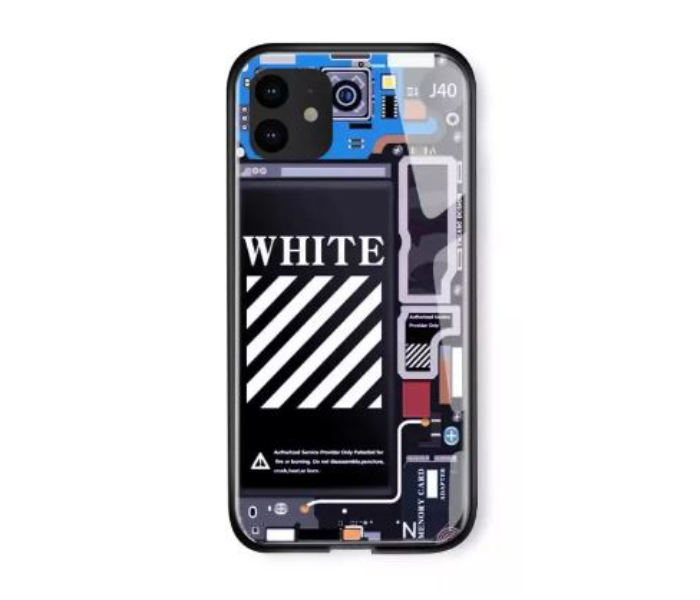 Lab LBWL010 Stylish iPhone 11 Mobile Case with Light - White - Zoom Image 1