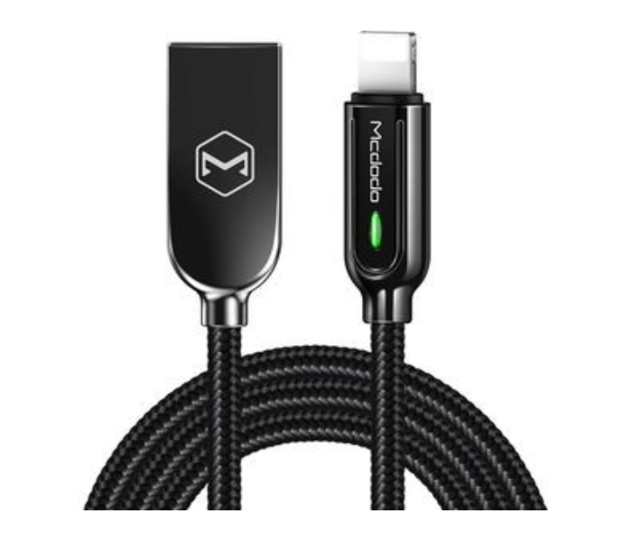 Mcdodo CA-5267 1.8m Smart Series Auto Disconnect Lightning Cable - Black - Zoom Image