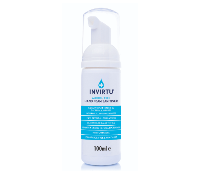 Invirtu HFR0600A-B2035 100 ml Alcohol Free Hand Foam Sanitizers - Zoom Image