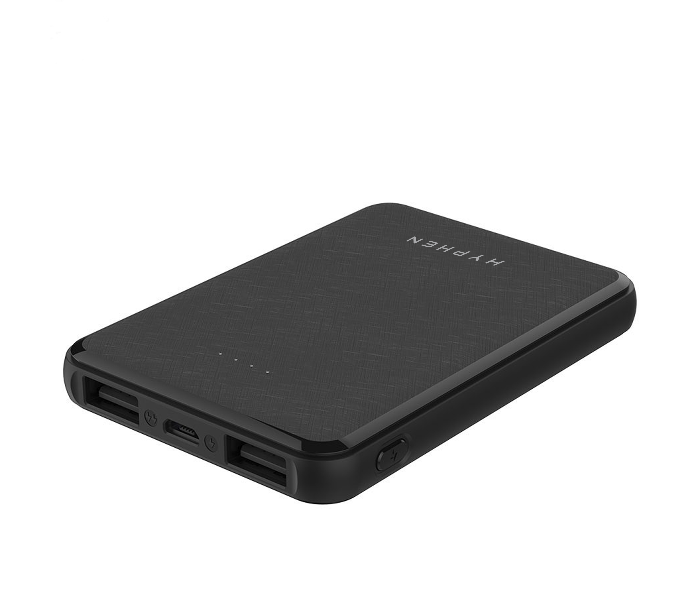 Hyphen HPB-5BLK1944 X Pocket 5000 mAh Power Bank - Black - Zoom Image 2