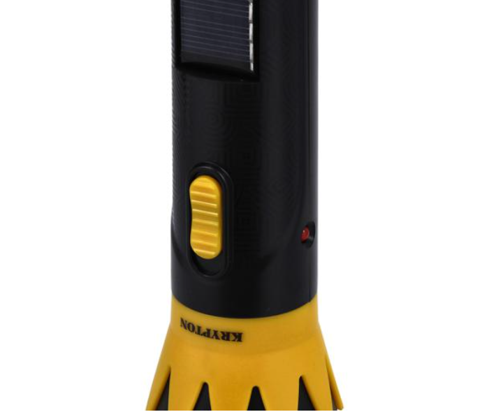 Krypton KNFL5159 3W Rechargeable LED Torch With Solar Panel - Black and Yellow - Zoom Image 8