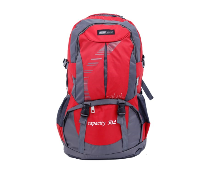 Para John PJMB8325 23 Inch Mountain Trekking Backpack for Travellers - Grey and Red - Zoom Image