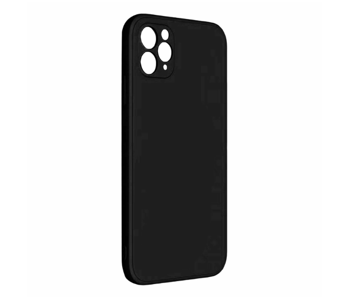 Lab LBPCFC015BK Stylish Plain Colour Fashion iPhone 12 Pro Mobile Case - Black - Zoom Image 3