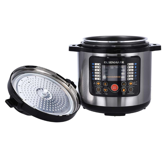 Olsenmark OMMC2436 6 Litre Electric Digital Pressure Cooker - Black - Zoom Image 2