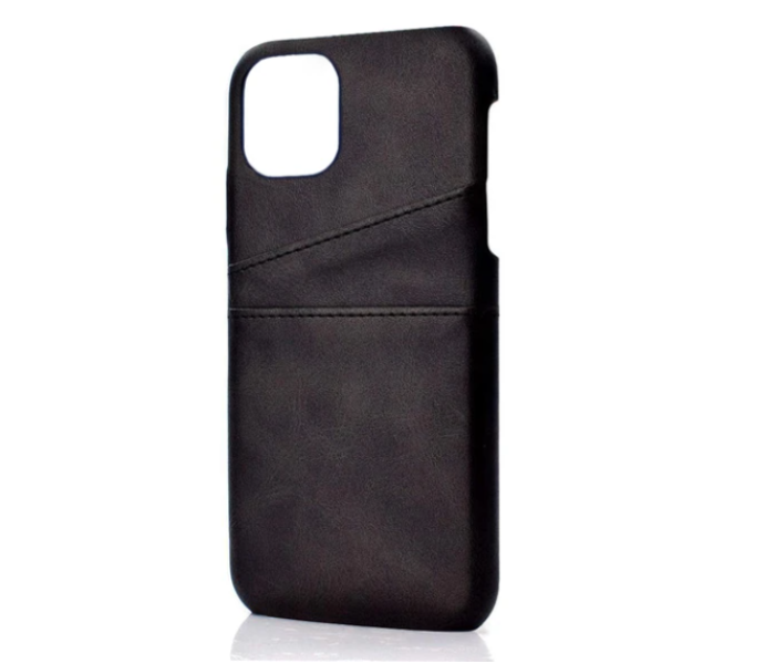 Lab LBL2P022BK Stylish Leather 2 Pocket iPhone 12 Mini Mobile Case - Black - Zoom Image 2