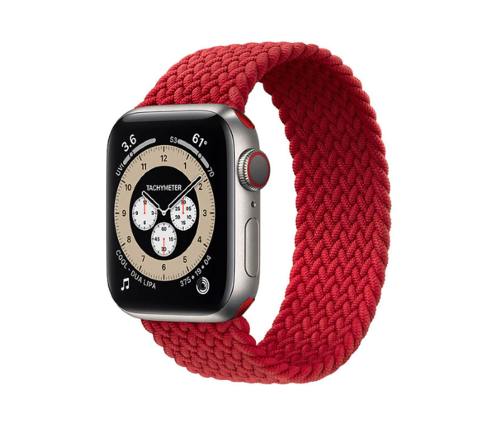 Hyphen HWSABWRDM0080 43 Mm Medium Apple Braided Watch Strap  Red - Delete - Zoom Image 4