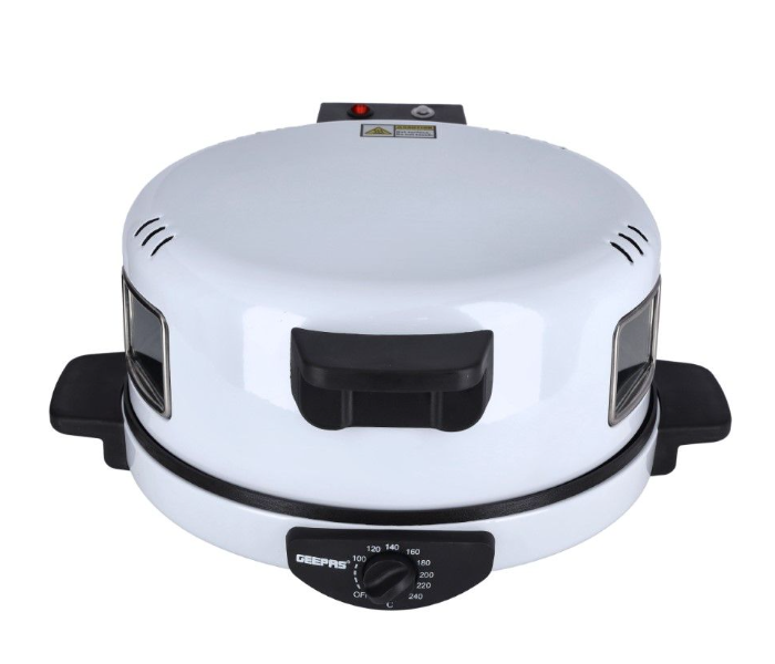 Geepas GBM63036 30cm Arabic Bread Maker - Black and White - Zoom Image 1