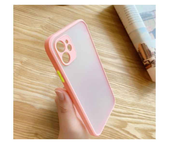 Lab LBTBC004PNK Transparent Border Color Fashion Case without Print iPhone XS Max Mobile Case - Pink - Zoom Image 3