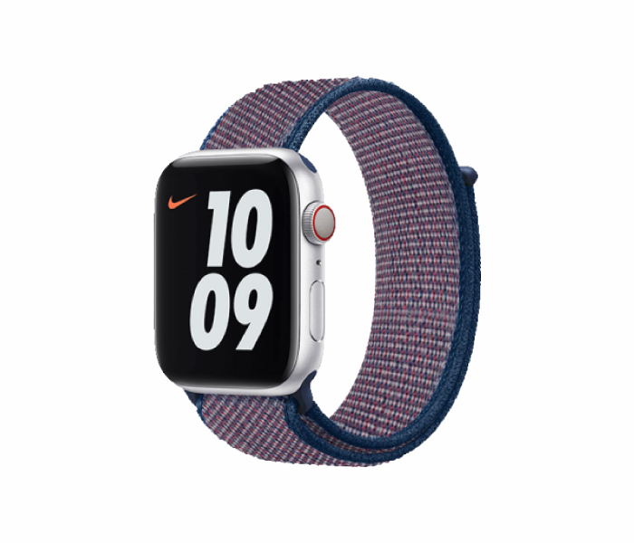 Hyphen HWSANYBLB9416 43 Mm Apple Nylon Watch Strap  Blue - Delete  - Zoom Image 1