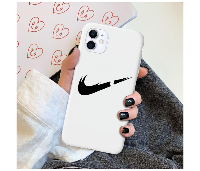 Lab LBNCR005WH Stylish Nike Cut Rubber iPhone X Mobile Case - White - Zoom Image 3