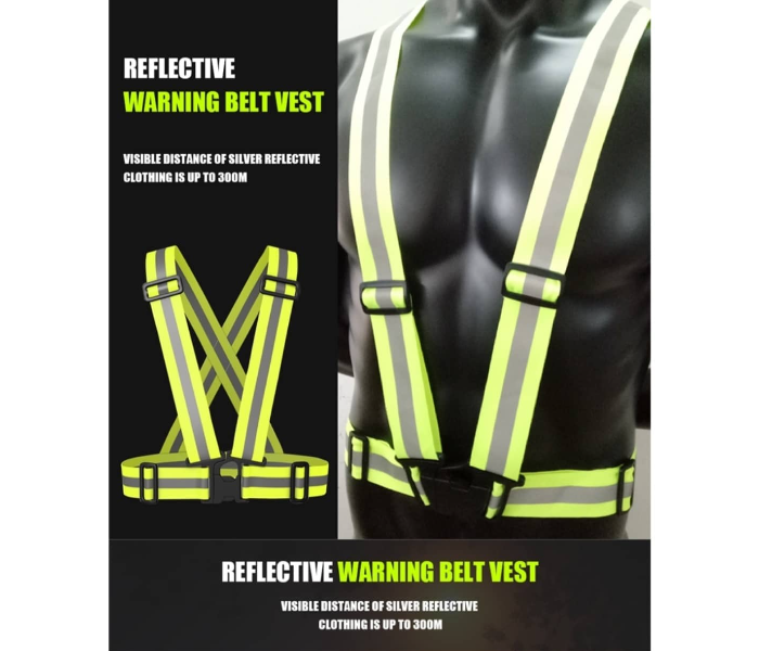 Reflective Safety Vest - Green - Zoom Image 3