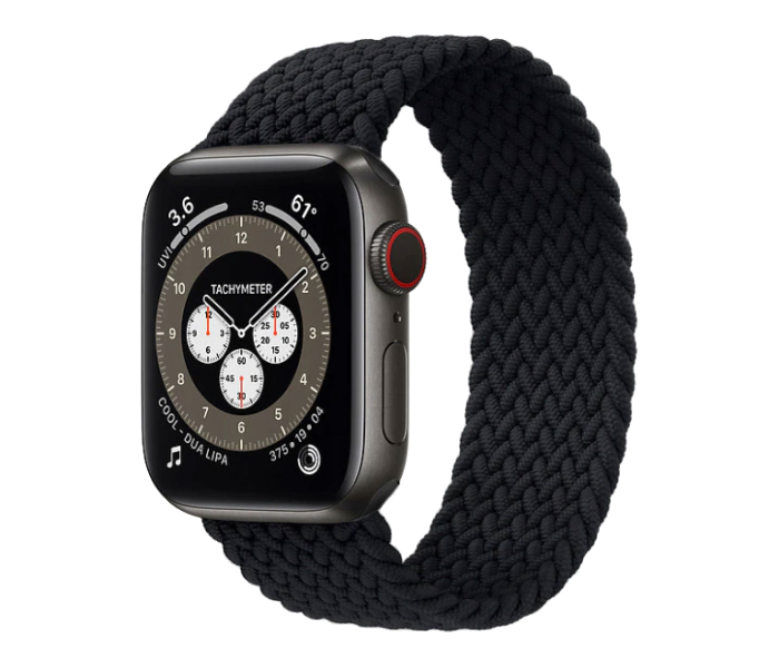 Hyphen HWSABWBKL0226 43 Mm Large Apple Braided Watch Strap  Black - Delete  - Zoom Image 5