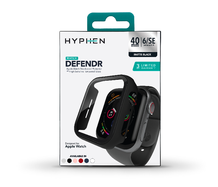 Hyphen HAW-BL407336 40Mm Tempered Glass Apple Watch Protector - Black - Zoom Image 10