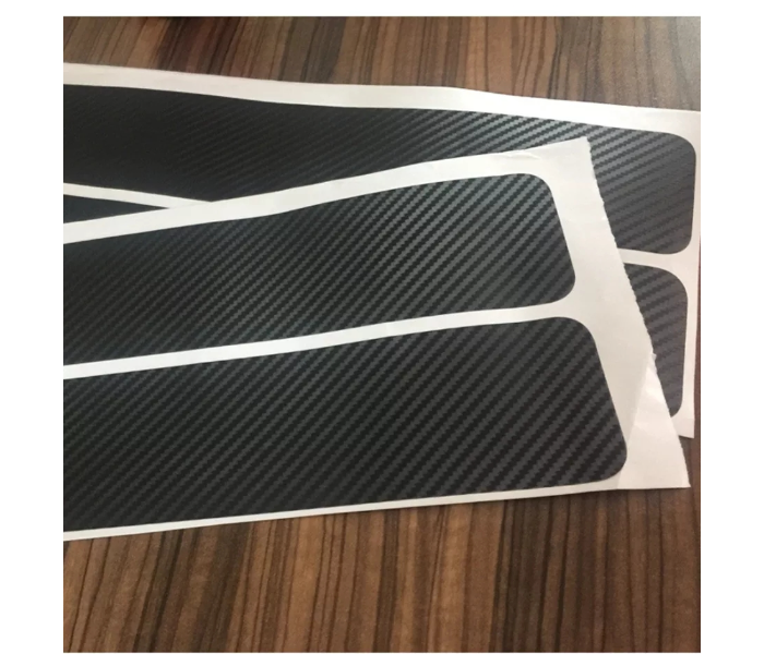 4 Piece Car Scuff Plate Door Threshold Sill Sticker - Black - Zoom Image 1