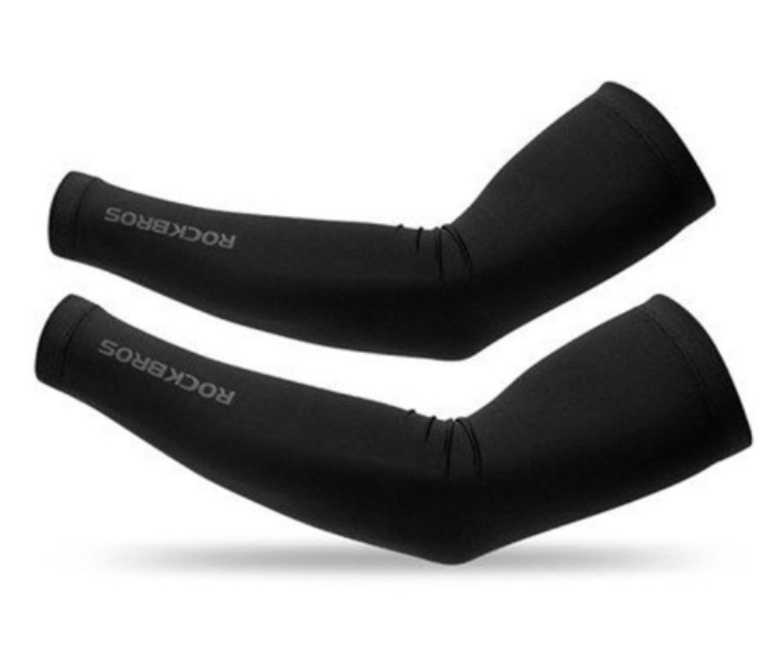 UV Protection Arm Sleeves for Riders - Black - Zoom Image