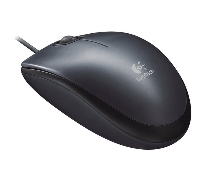 Logitech M90 Wired USB Mouse - Black - Zoom Image 2