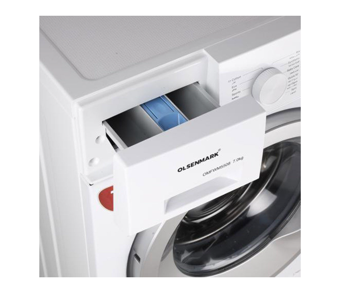 Olsenmark OMFWM5508 Fully Automatic Front Load Washing Machine - White - Zoom Image 4