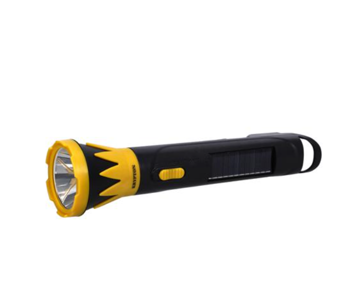 Krypton KNFL5159 3W Rechargeable LED Torch With Solar Panel - Black and Yellow - Zoom Image 1