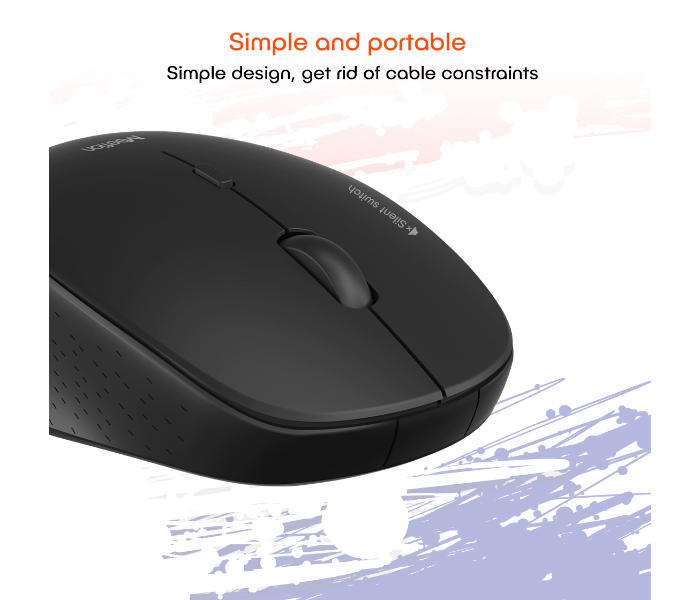 Meetion MT-R570 2.4Ghz Wireless Mouse 4 Buttons 5 Colors Silent Portable And Great For Laptops - Black - Zoom Image 6