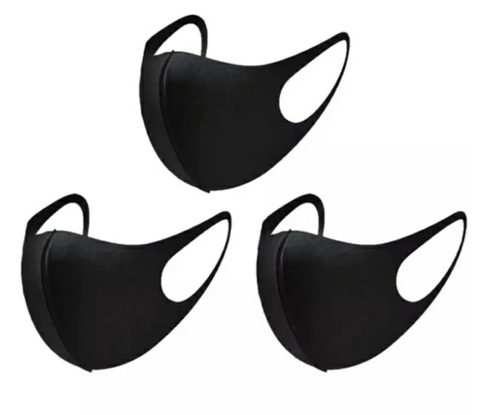 Breathable Face Mask for Adults - Black - Zoom Image