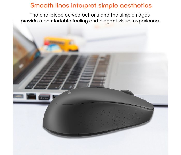 Meetion MT-R570 2.4Ghz Wireless Mouse 4 Buttons 5 Colors Silent Portable And Great For Laptops - Black - Zoom Image 11