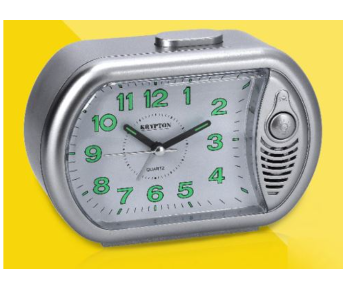 Krypton KNWC6292 Bell Alarm Clock - Silver - Zoom Image